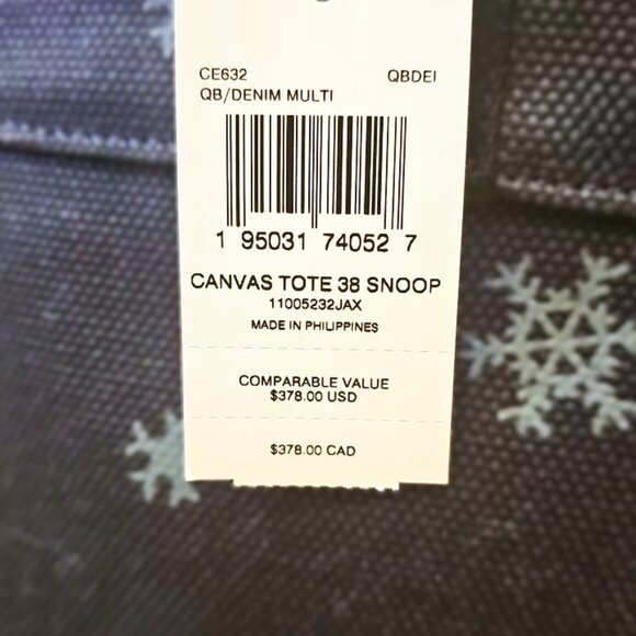 NWT Limited Edition - COACH x Peanuts Snoopy Ski Tote - COACH #CE632 - Picture 12 of 15